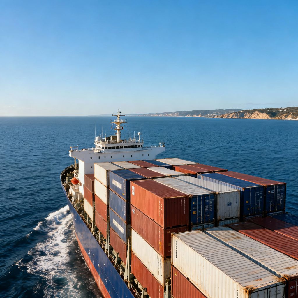 Container marittimo pronto alla spedizione